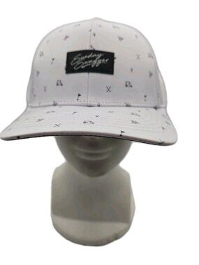 New  Sunday Swagger Hat Cap Snapback White AOP All Over Print Please Read
